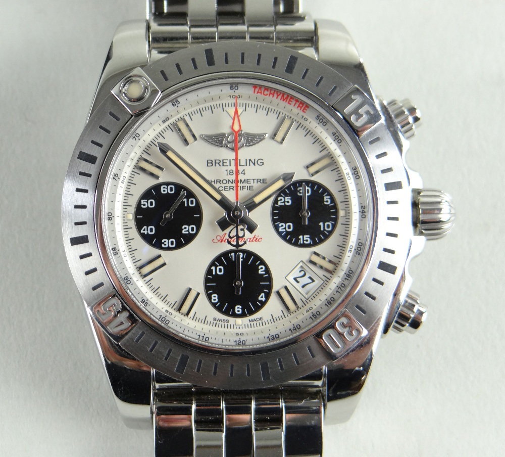 BREITLING CHRONOMAT AIRBORNE 30TH ANNIVERSARY EDITION CHRONOGRAPH BRACELET WATCH, ref. AB0114, no.