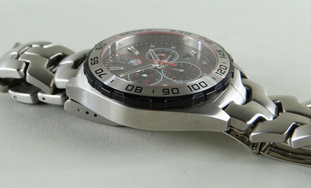 TAG HEUER FORMULA 1 SENNA EDITION CHRONOGRAPH BRACELET WATCH, ref. CAZ1012, c. 2015, quartz - Image 3 of 5