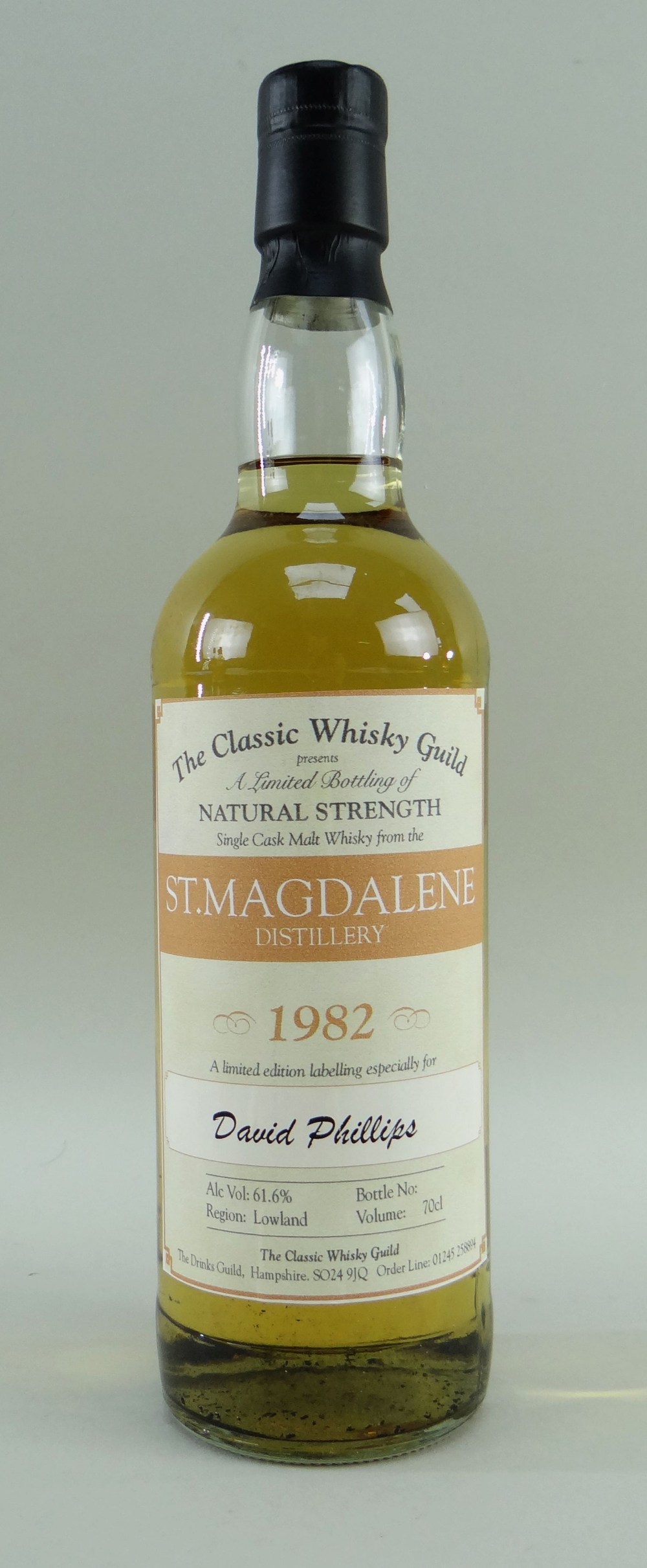 ST. MAGDALENE DISTILLERY 1982, The Classic Whisky Guild presents a limited bottling of natural