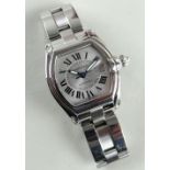 CARTIER ROADSTER BRACELET WATCH, ref. 2510, c. 2003, serial number 206842CE, Cal.120, nickel