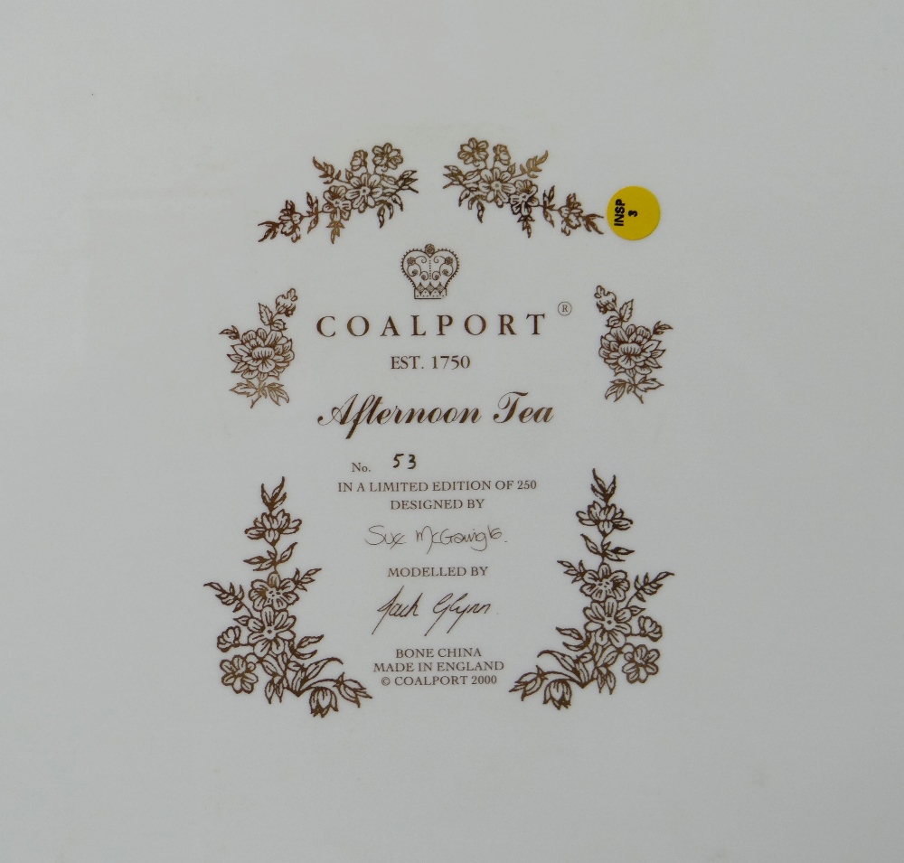 LARGE COALPORT PRESTIGE COLLECTION 'AFTERNOON TEA' GROUP, limited edition no. 53/250, depicting - Image 3 of 28