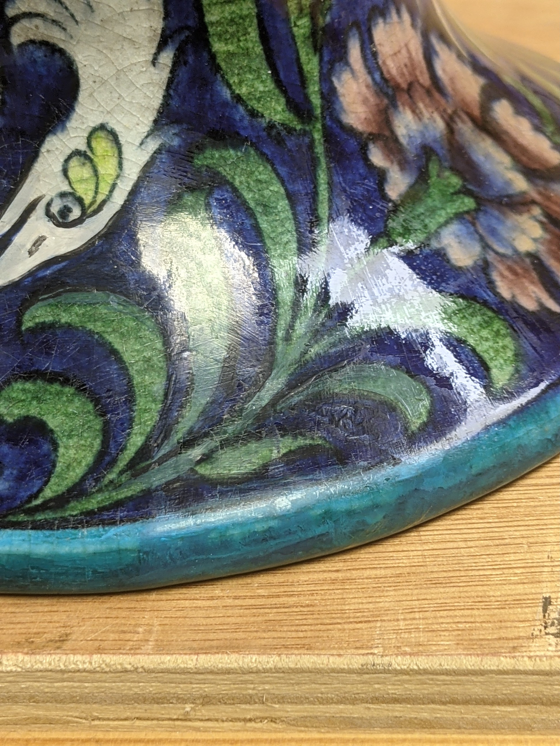 JOE JUSTER FOR WILLIAM DE MORGAN: FULHAM PERIOD POTTERY 'PERSIAN' VASE, c. 1890, baluster form on - Image 6 of 12