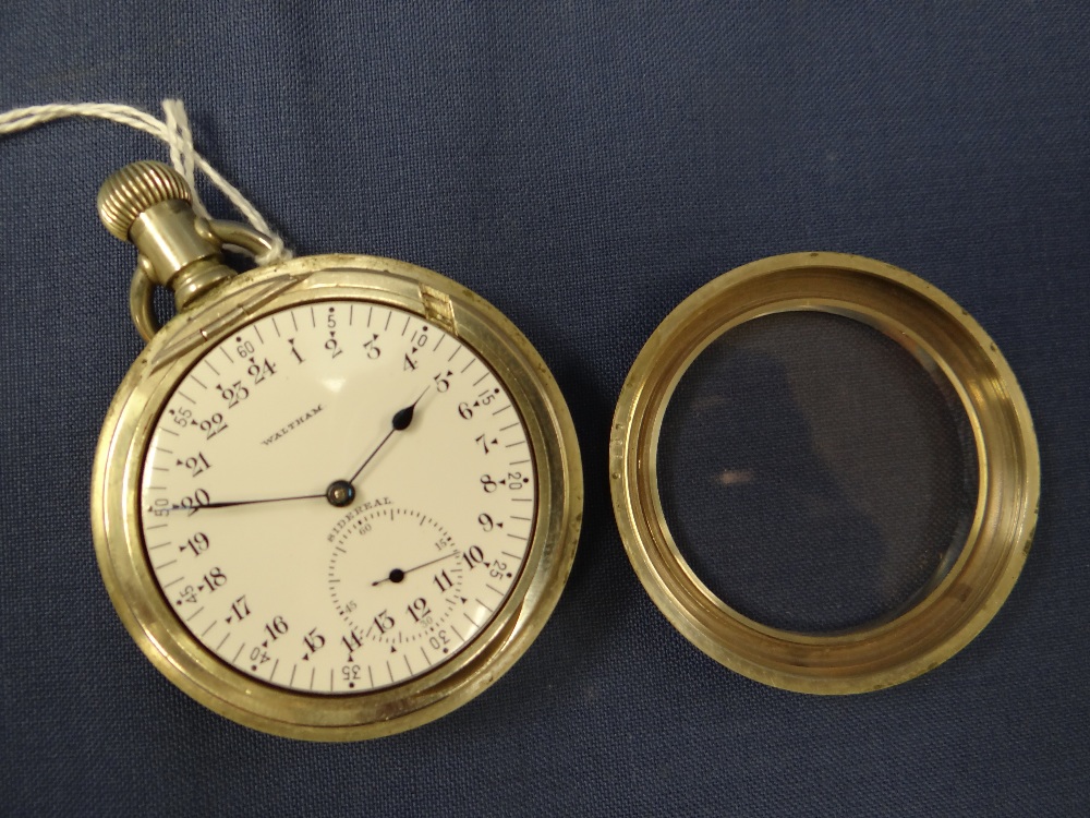 MATCHED PAIR OF FINE WALTHAM SIDEREAL ASTRONOMIC & VANGUARD POCKET WATCHES, early 20th C., the A.W. - Image 11 of 21