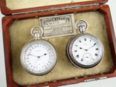 MATCHED PAIR OF FINE WALTHAM SIDEREAL ASTRONOMIC & VANGUARD POCKET WATCHES, early 20th C., the A.W.