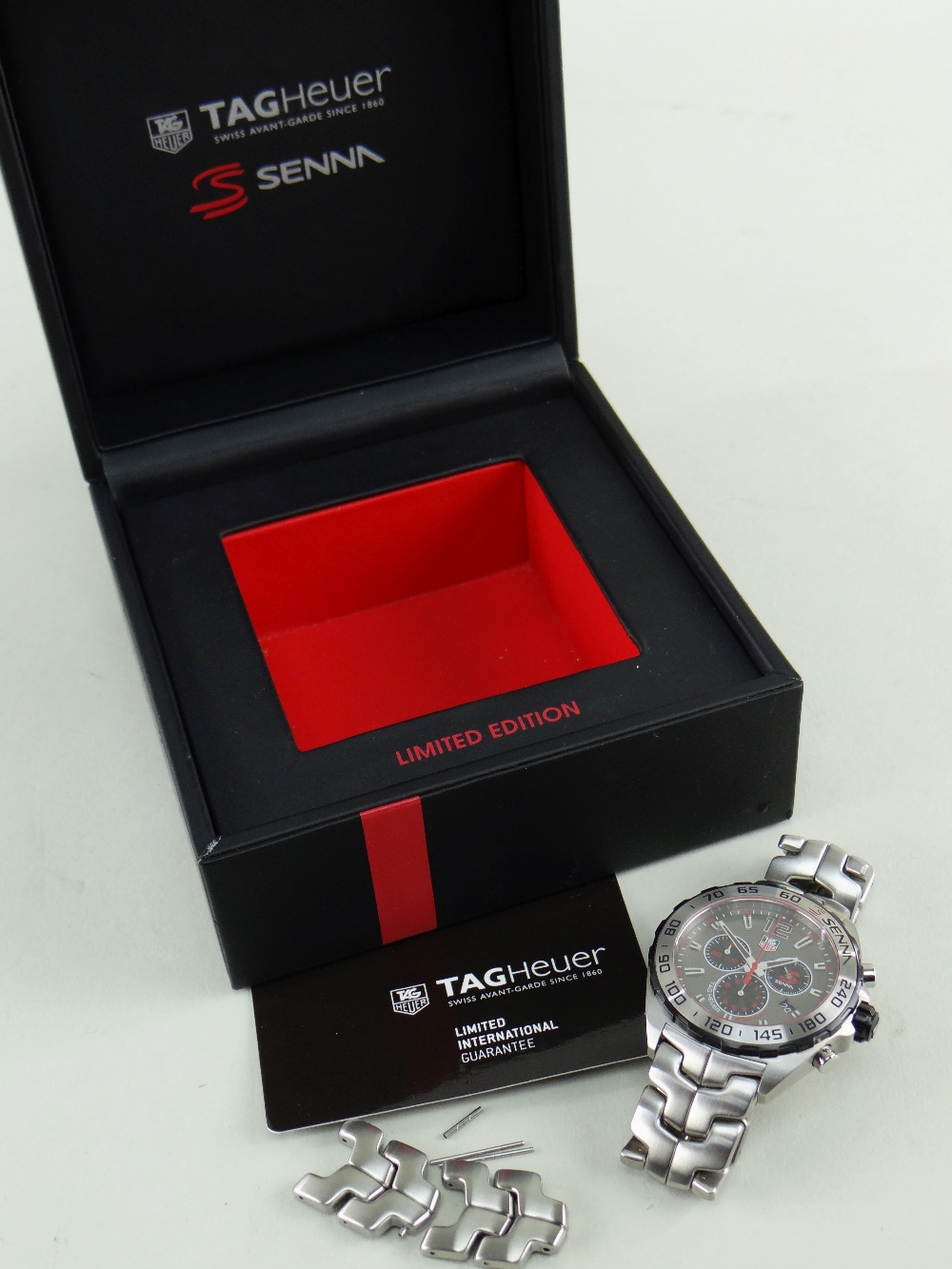 TAG HEUER FORMULA 1 SENNA EDITION CHRONOGRAPH BRACELET WATCH, ref. CAZ1012, c. 2015, quartz - Image 2 of 5