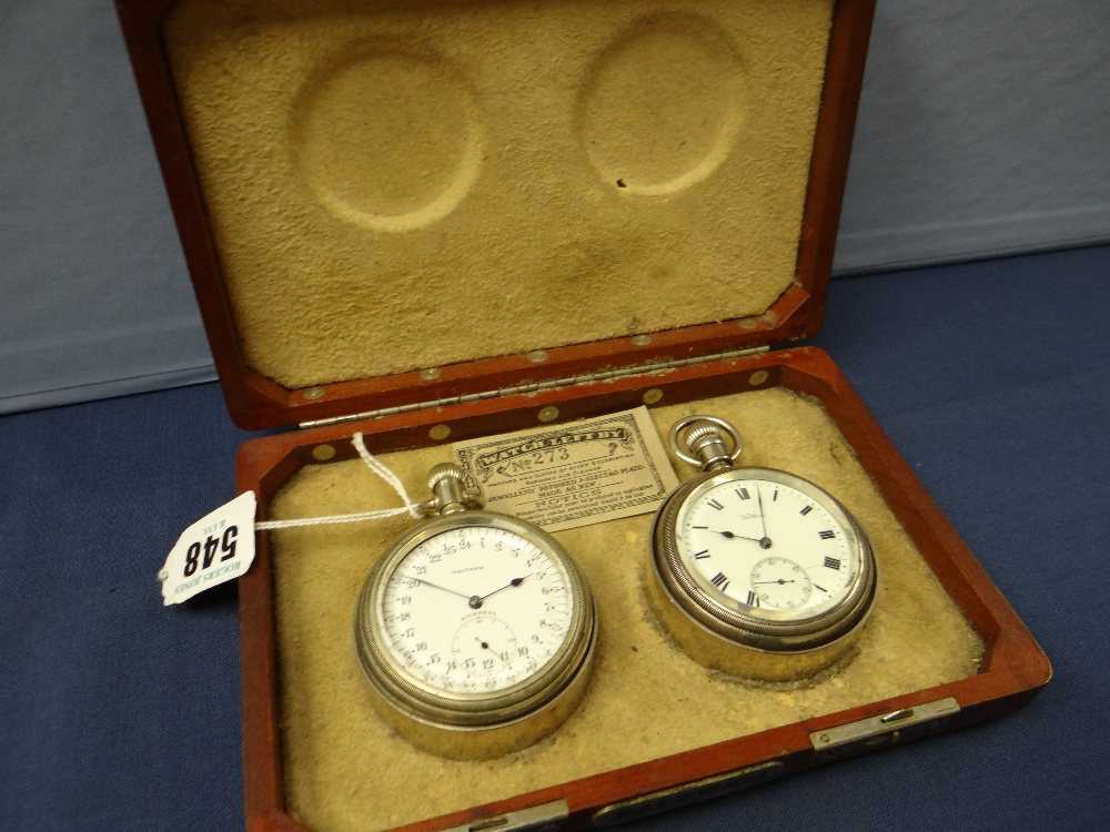 MATCHED PAIR OF FINE WALTHAM SIDEREAL ASTRONOMIC & VANGUARD POCKET WATCHES, early 20th C., the A.W. - Image 21 of 21