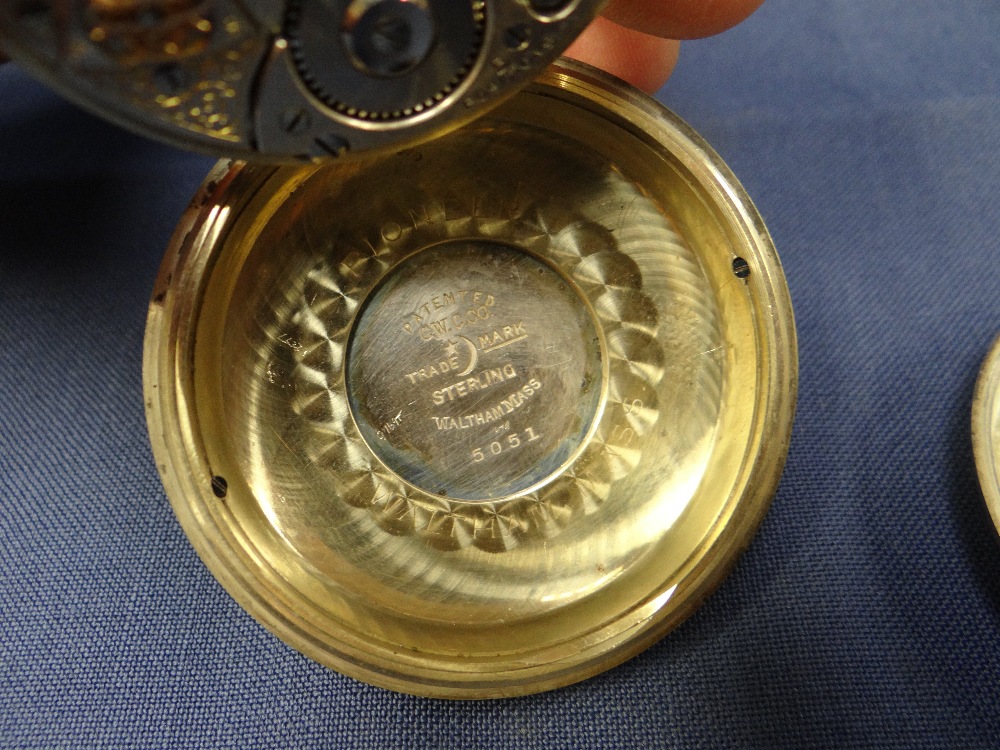 MATCHED PAIR OF FINE WALTHAM SIDEREAL ASTRONOMIC & VANGUARD POCKET WATCHES, early 20th C., the A.W. - Image 18 of 21