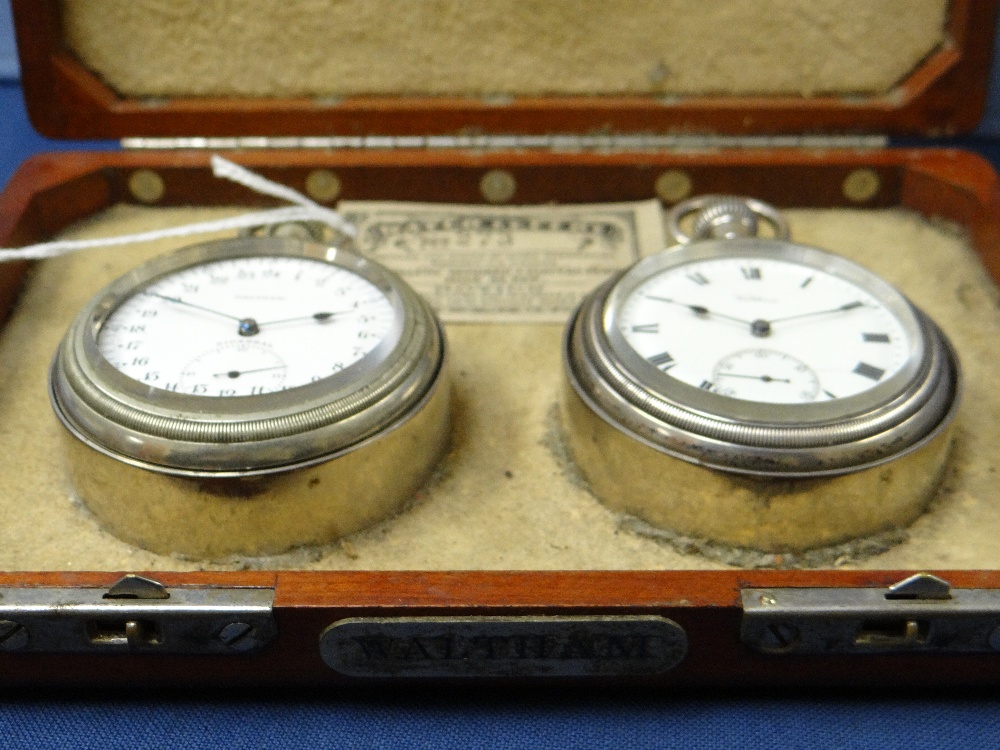 MATCHED PAIR OF FINE WALTHAM SIDEREAL ASTRONOMIC & VANGUARD POCKET WATCHES, early 20th C., the A.W. - Image 8 of 21