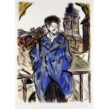 BOB DYLAN (American, b. 1941) limited edition (180/295) giclee on paper print from the 'Drawn Blank'