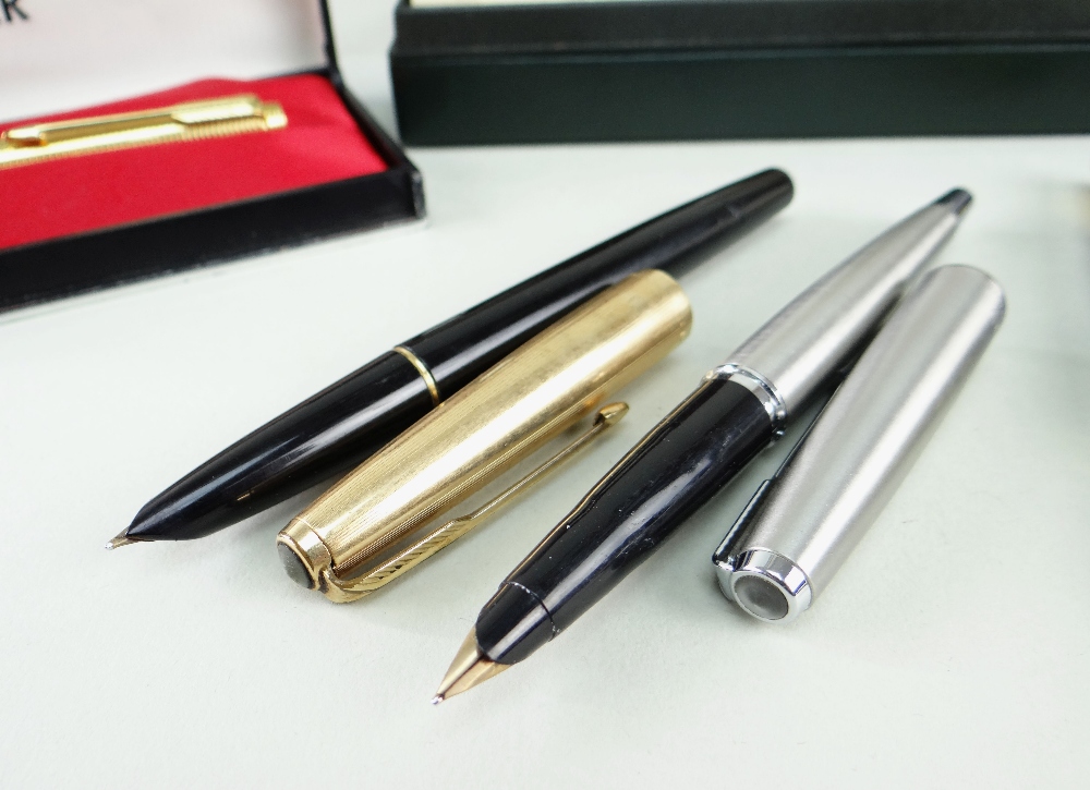 ASSORTED FOUNTAIN, BALLPOINT PENS & PENCILS, including Parker 75 2-pen set, Parker 75, Cross 2-pen - Image 3 of 32