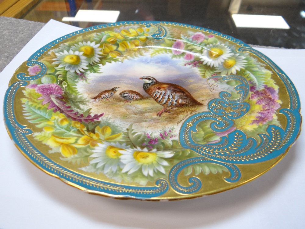 CAULDON PORCELAIN PAINTED CABINET PLATE, by Pope & Birbeck - Image 5 of 15