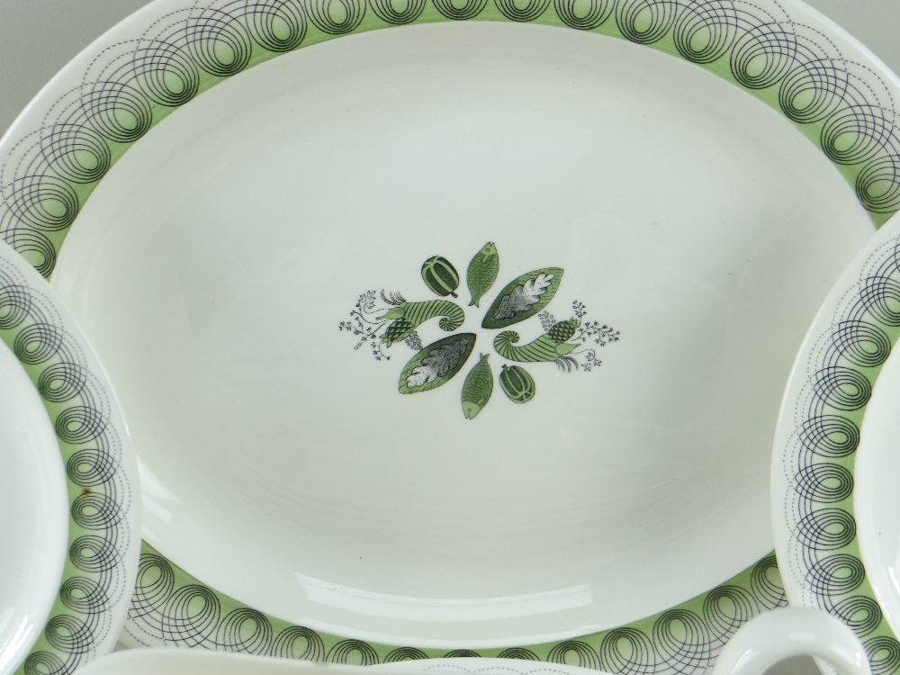 WEDGWOOD 'PERSEPHONE' DINNER SERVICE FOR SIX, designed by Eric Ravilious, printed with harvest - Image 2 of 2