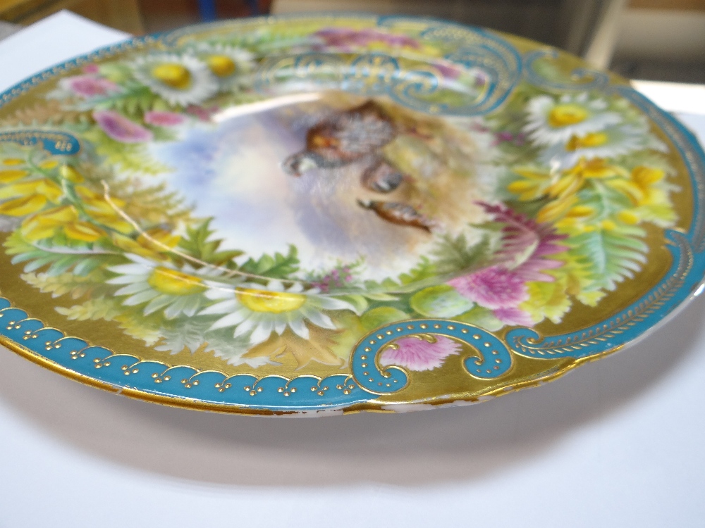 CAULDON PORCELAIN PAINTED CABINET PLATE, by Pope & Birbeck - Image 9 of 15