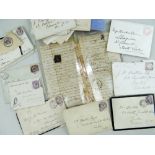 STAMPS: INTERESTING GROUP OF VICTORIA COVERS, including 2-page letter with 1841 Haverfordwest