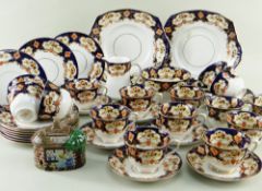 ROYAL ALBERT PRINTED & ENAMELLED BONE CHINA PART TEA SET FOR TEN, including ten each of side