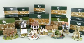 ASSORTED LILLIPUT LANE COTTAGES, in original boxes with 'deed' Certificates of authenticity (8)
