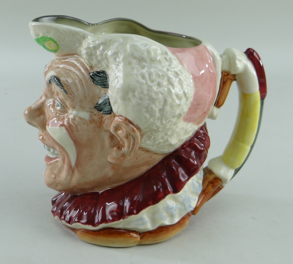 RARE ROYAL DOULTON CHARACTER JUG, D6322, white haired clown, printed marks, 16cms high - Image 5 of 6