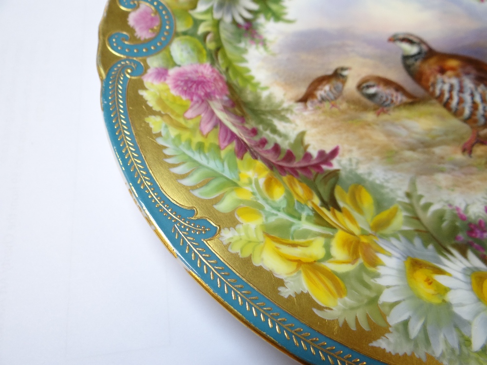 CAULDON PORCELAIN PAINTED CABINET PLATE, by Pope & Birbeck - Image 14 of 15