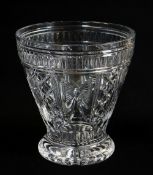 WATERFORD CUT GLASS 'MILLENNIUM COLLECTION' VASE, etched mark, with certificate of authenticity,