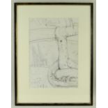 JOHN BELLANY (1942-2013) pencil - On a Bus to Calais, signed and inscribed, "To Pat, It was