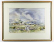 G. WYN DAVIES watercolour - Cwm Pennant, signed and dated 1990, 30 x 44cms Please note that this lot