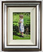 SHERREE VALENTINE DAINES limited edition (150/195) giclee print on canvas board - Playful Times