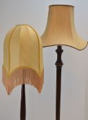 TWO STANDARD LAMPS, with associated shades (2) Provenance: deceased estate Neath/Port Talbot