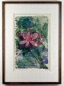 TESSA WAITE (b. 1960), ink and watercolour - Lotus, signed,41 x 28cms, Provenance: South Wales