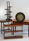ASSORTED OCCASIONAL FURNITURE including Victorian walnut side table, Edwardian kidney table,