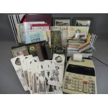 VINTAGE POSTCARDS, COLLECTOR'S CARDS, novelty items and a small quantity of books and vintage