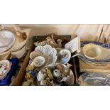 CHINA ASSORTMENT to include blue and white, Royal Worcester Evesham, ETC