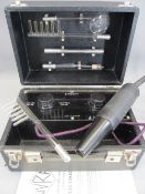 UVRAL VIOLET RAY WAND MACHINE in box with accessory wand, circa 1930s