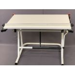 ARCHITECT/PLANNERS, ETC, ADJUSTABLE DRAWING/WORK DESK, adjustable height, 77cms the lowest, 1m W, 1m