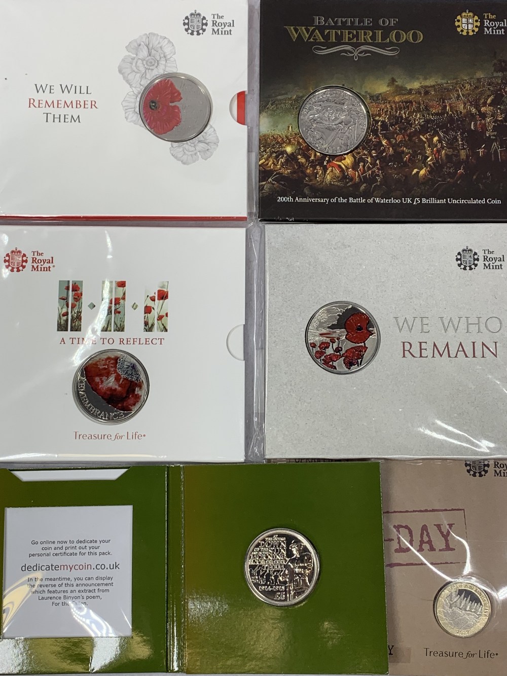 ROYAL MINT SILVER PROOF & OTHER FIRST/SECOND WORLD WAR & RELATED COIN COLLECTION - 20 items to - Image 5 of 5