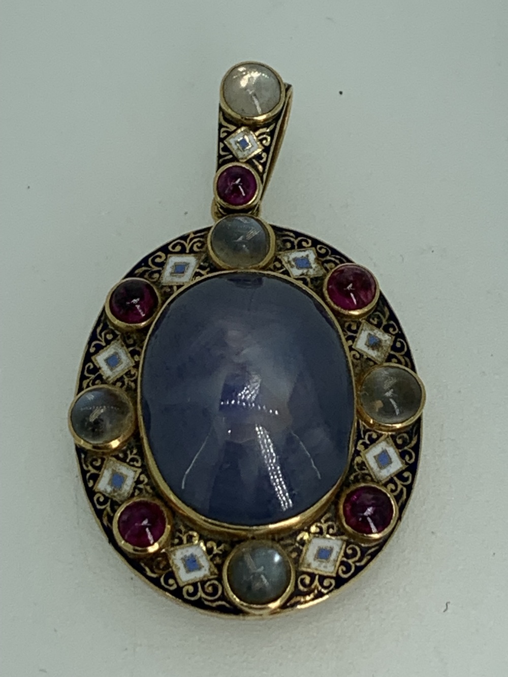 ELIZABETHAN STYLE LOCKET and a 9ct gold muff chain, the locket reportedly fashioned by Liberty, - Image 6 of 9