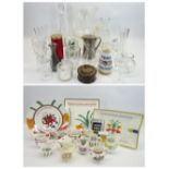 VINTAGE & LATER GLASSWARE & MIXED COLLECTABLES and ROYAL WORCESTER HISTORICAL JUG COLLECTION (12)