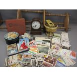 MISCELLANEOUS COLLECTABLES including minerals, cigarette cards, continental postcards. Also, a