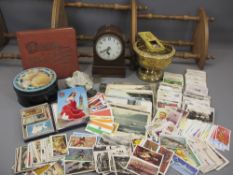 MISCELLANEOUS COLLECTABLES including minerals, cigarette cards, continental postcards. Also, a