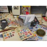 STAMPS - mainly GB, QE2 and earlier, also, Alice in Wonderland commemorative (in several albums/