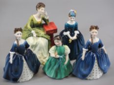 ROYAL DOULTON FIGURINES - Carolyn HN2974, Debbie HN2385 x 2, Francine HN2422 and Cherie HN2341