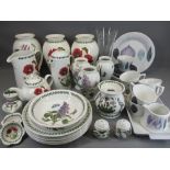 PORTMEIRION BOTANIC GARDEN, boxed items, a pair of Poppy vases, 27cms and coffee pot, a large