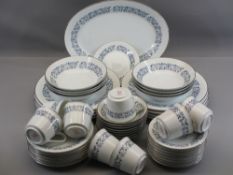 NORITAKE ROYAL BLUE TABLEWARE - approximately 45 pieces