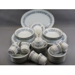 NORITAKE ROYAL BLUE TABLEWARE - approximately 45 pieces