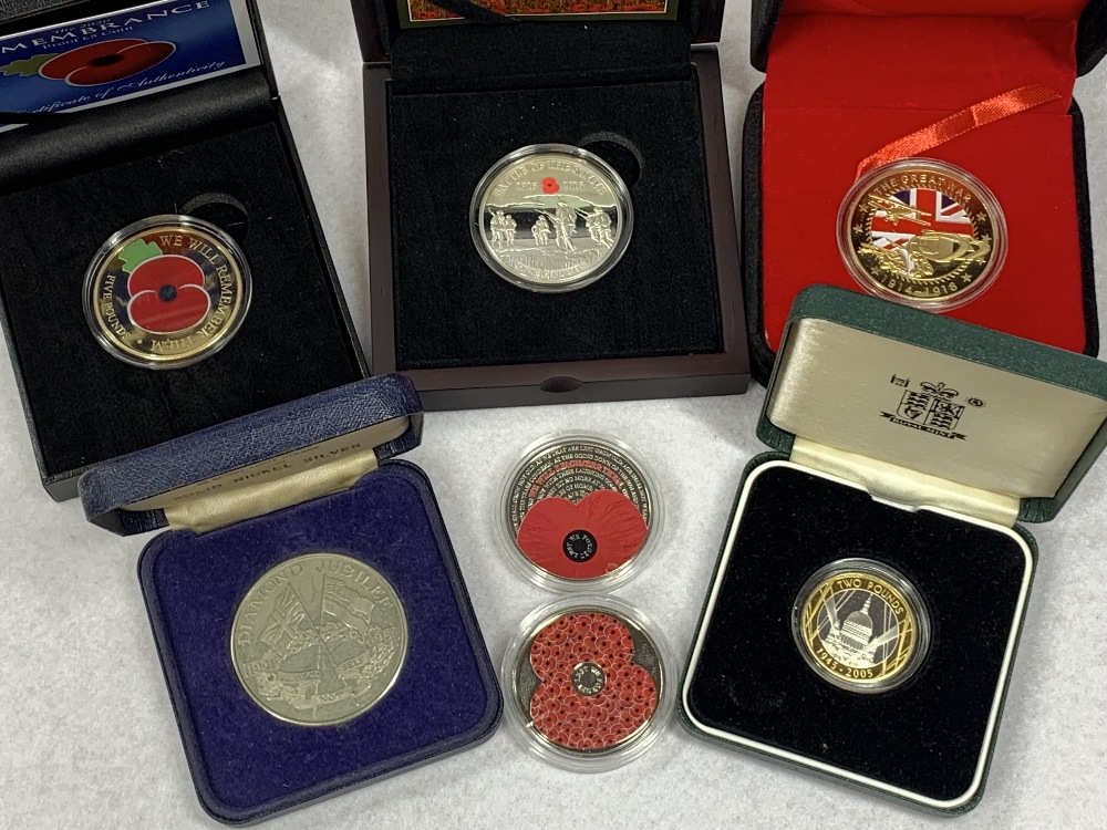 ROYAL MINT SILVER PROOF & OTHER FIRST/SECOND WORLD WAR & RELATED COIN COLLECTION - 20 items to - Image 3 of 5