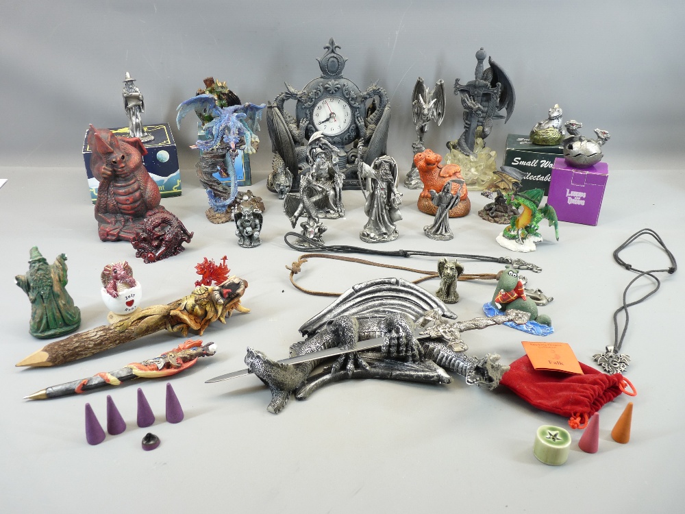 DRAGON & SIMILAR THEMED ORNAMENTS & MODELS including boxed 'Gothic Legends', 'Myth and Magic' by the