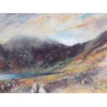 WILLIAM SELWYN limited edition print 163/500 - Snowdonia, signed in pencil, mounted but unframed, 43