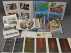 VINTAGE & LATER POSTCARD & OTHER EPHEMERA COLLECTION - 400 plus postcards etc, contained in