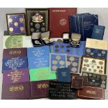 VINTAGE & LATER PROOF SETS & COIN COLLECTION to include Great Britain coin album, Great Britain