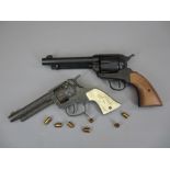 REPLICA REVOLVERS (2) to include a Webley ME Ranger 9mm single Action 6 shot blank firing revolver