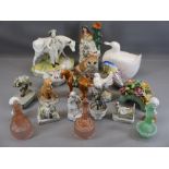 ANIMAL & FIGURAL ORNAMENTS, A QUANTITY including a Royal Doulton Animals Bird of Prey Collection